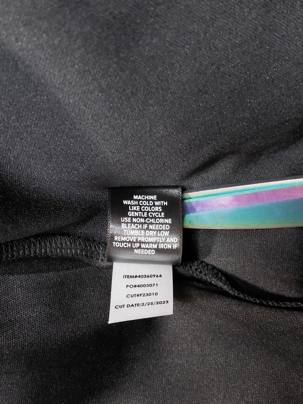 torrid Black Waistband with Rainbow Sheer Overlay Size 2 / 18 - 20 With Pockets - Picture 7 of 11